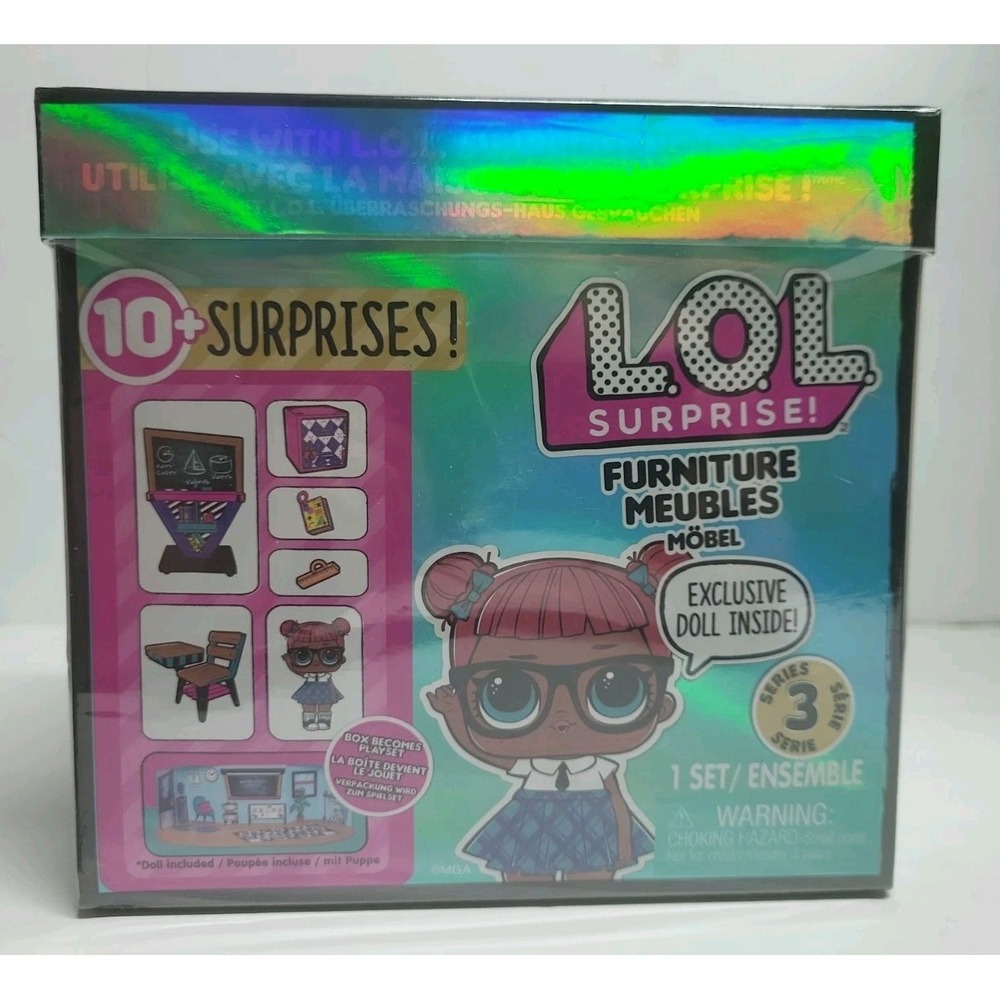 LOL Surprise Furniture ~Series 3~ Teacher's Pet Doll & Classroom Set New Toy